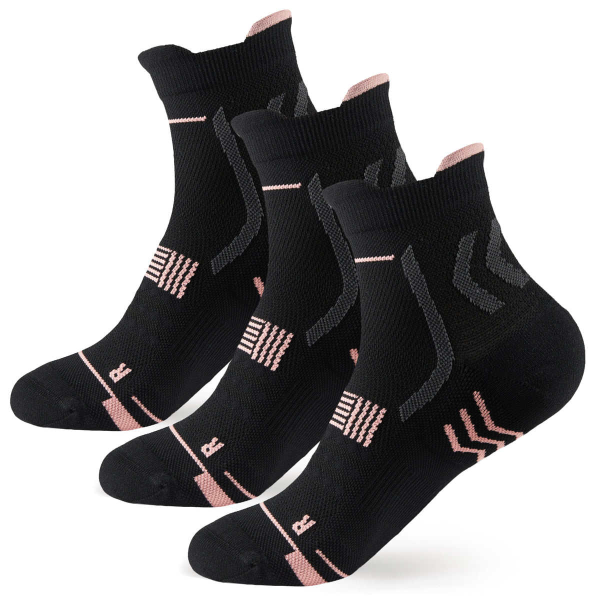 TENYSAF Ankle Running Socks for Women: Light Compression for Arch Surpport