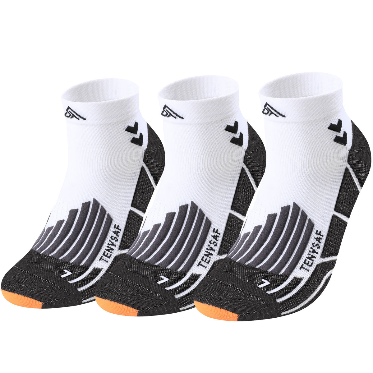 TENYSAF Compression Ankle Running Socks: 360° Target Support for Arch