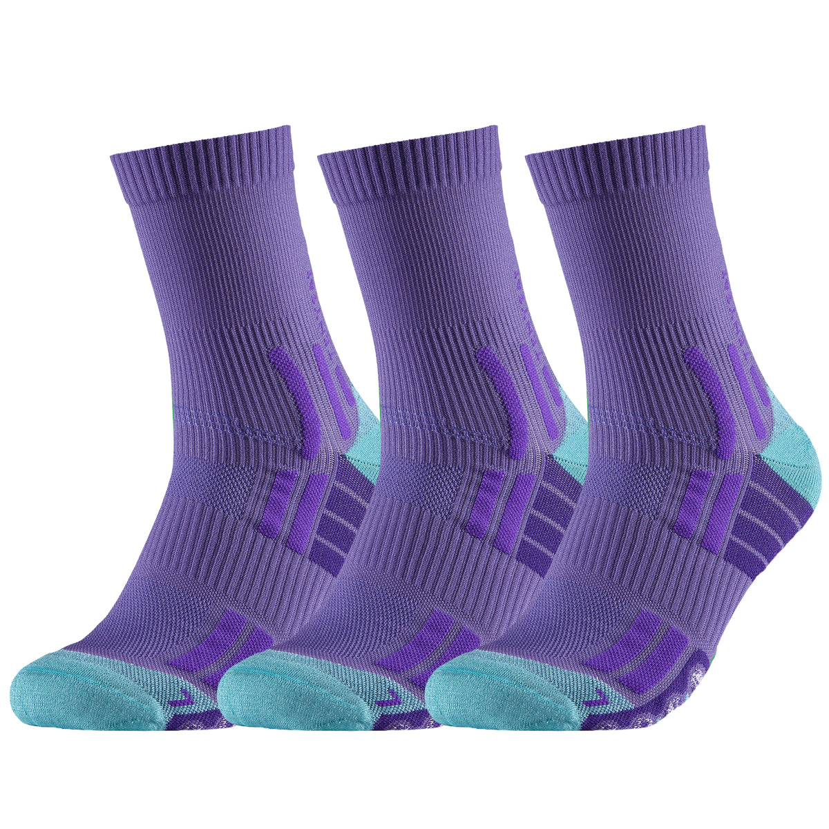TENYSAF Crew Running Socks Men: Arch Support Cushion Compression Socks