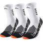 TENYSAF Crew Compression Running Socks: 15-20 mmhg Arch Support Compression