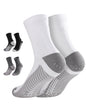 TENYSAF Mens Compression Running Socks: 15-20 mmHg Arch Support Non-Slip