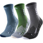 TENYSAF Crew Compression Running Socks: 15-20 mmhg Arch Support Compression