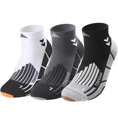 TENYSAF Compression Ankle Running Socks: 360° Target Support for Arch