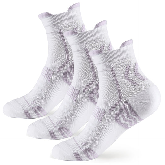 TENYSAF Ankle Running Socks for Women: Light Compression for Arch Surpport