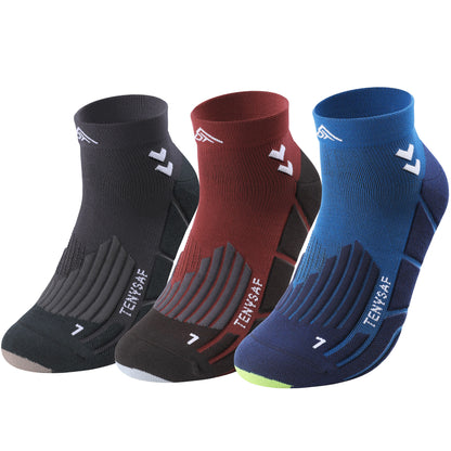 TENYSAF Compression Ankle Running Socks: 360° Target Support for Arch