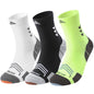 TENYSAF Mens Compression Running Socks: 360° Targeted Support Secure Fit