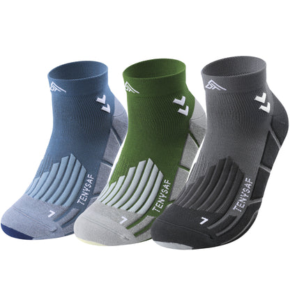TENYSAF Compression Ankle Running Socks: 360° Target Support for Arch