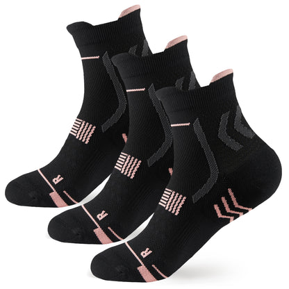 TENYSAF Ankle Running Socks for Women: Light Compression for Arch Surpport