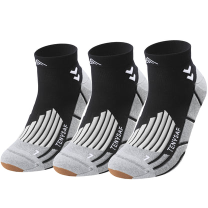 TENYSAF Compression Ankle Running Socks: 360° Target Support for Arch