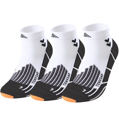 TENYSAF Compression Ankle Running Socks: 360° Target Support for Arch