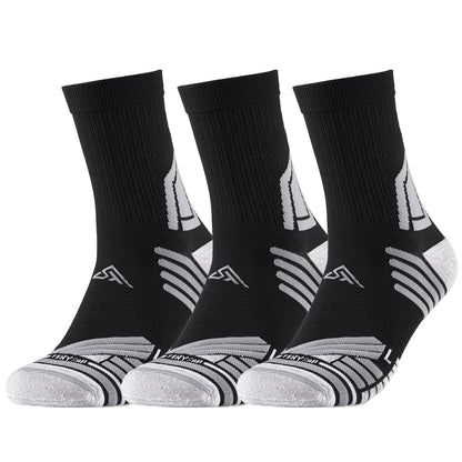 TENYSAF Mens Compression Running Socks: 360° Arch Support Sport Socks