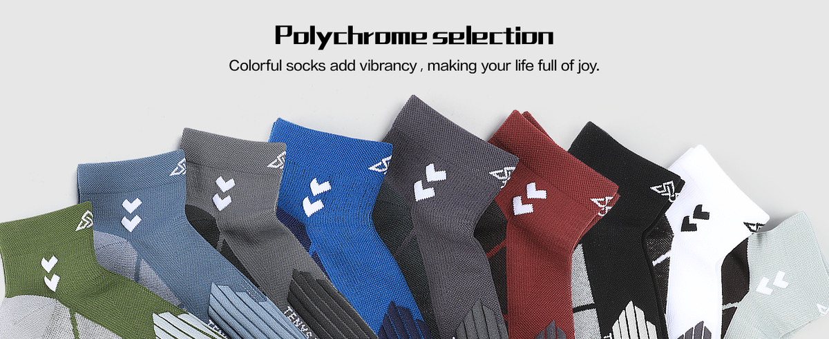 TENYSAF Compression Ankle Running Socks: 360° Target Support for Arch