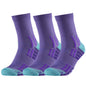 TENYSAF Crew Running Socks Men: Arch Support Cushion Compression Socks