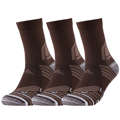 TENYSAF Mens Compression Running Socks: 360° Arch Support Sport Socks