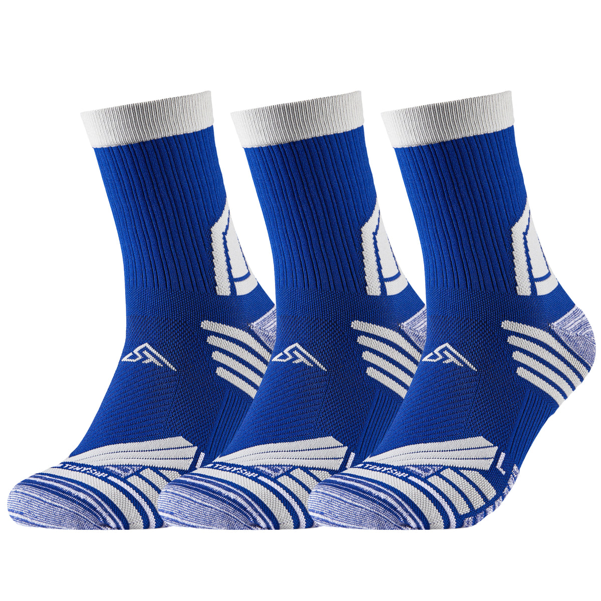 TENYSAF Mens Compression Running Socks: 360° Arch Support Sport Socks