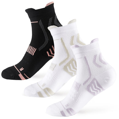 TENYSAF Ankle Running Socks for Women: Light Compression for Arch Surpport